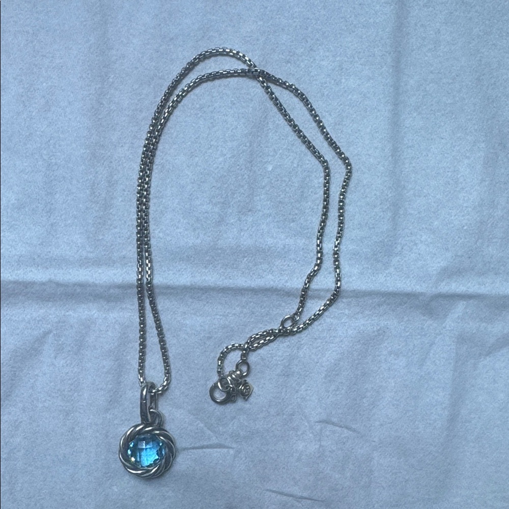David Yarman, blue topaz reversible pendant